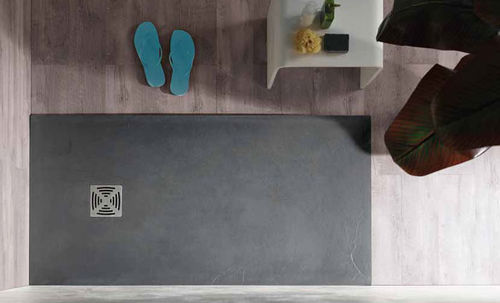 Receveur de douche rectangulaire - EASY SLIM - Olympia - à encastrer / en pierre naturelle / en résine