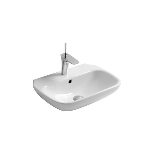 Vasque suspendue - CLE4355101 - Olympia - en céramique / avec miroir ajustable / rectangulaire