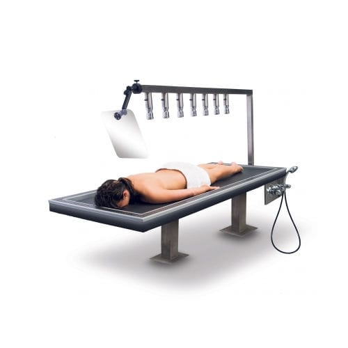 Douche Vichy horizontale - HYDROWET 7 - HydroCo - pour centre de spa / pour hydrothérapie / noire