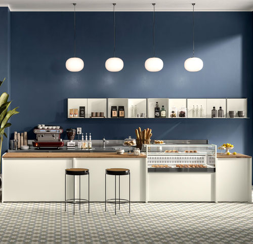 Comptoir de bar - CUSTOM COLLECTION - SIFA - en bois / en verre / en métal