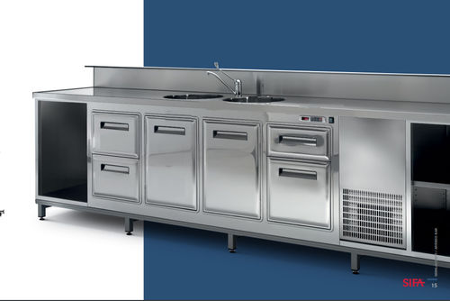 Comptoir de bar - Banco - SIFA - en aluminium / en acier inoxydable / droit