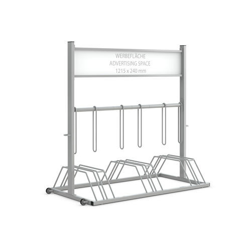 Range-vélo au sol - 105000077 - wsm Raumsysteme - sécurisé / publicitaire / antivandalisme