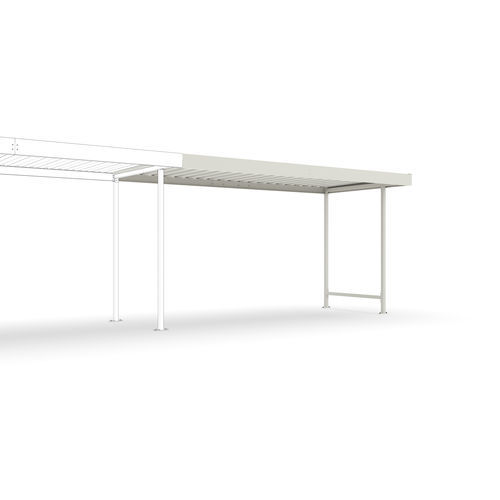 Abri multifonction pour espace public - Leipzig L15 RAL 9002 - wsm Raumsysteme - pour stockage / pour parking