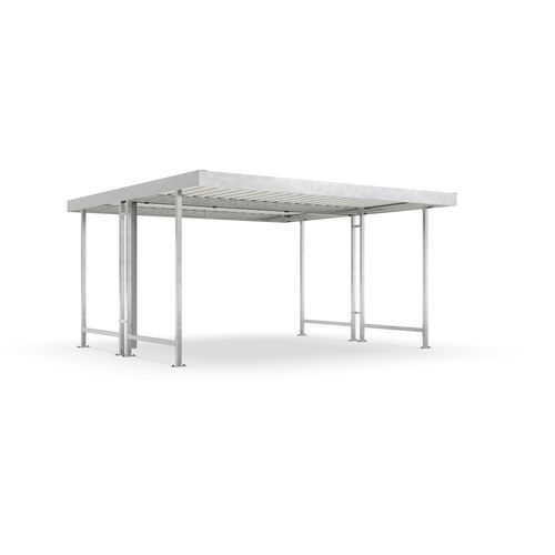 Abri multifonction pour espace public - Leipzig L44 - wsm Raumsysteme - pour stockage / pour parking