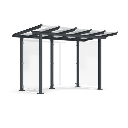 Abri multifonction pour espace public - Passau P12 B - wsm Raumsysteme - pour les zones urbaines / pour parking