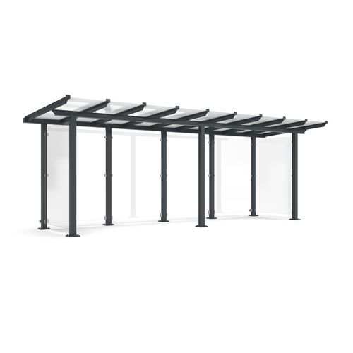 Abri multifonction pour espace public - Passau P14 B - wsm Raumsysteme - pour les zones urbaines / pour parking