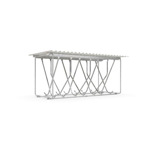 Abri vélo durable - Amsterdam A522 - wsm Raumsysteme - incliné / en acier galvanisé / pour espace public