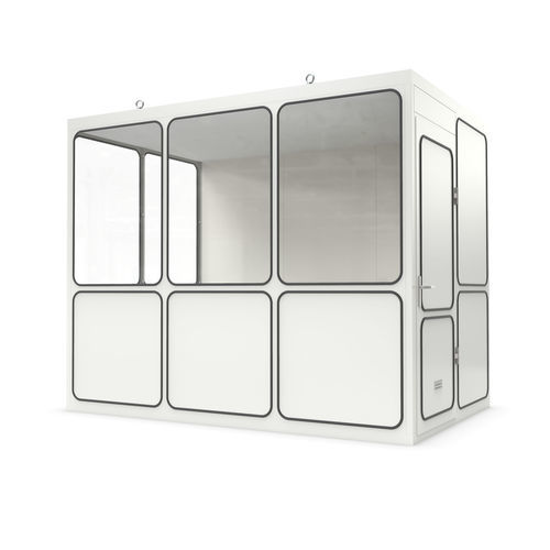 Cabine préfabriquée à usage de bureau - Ri 10 - wsm Raumsysteme - à usage technique / modulaire