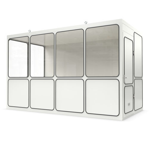 Cabine préfabriquée à usage de bureau - Ri 12b - wsm Raumsysteme - à usage technique / modulaire