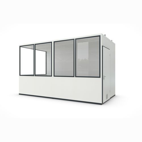 Cabine préfabriquée à usage de bureau - MultiRoom Basic 10 - wsm Raumsysteme - d'accueil / modulaire