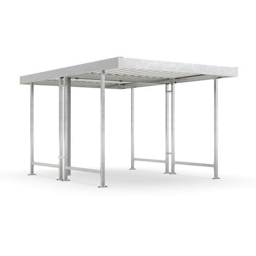 Abri multifonction pour espace public - Leipzig L42 - wsm Raumsysteme - pour stockage / pour parking