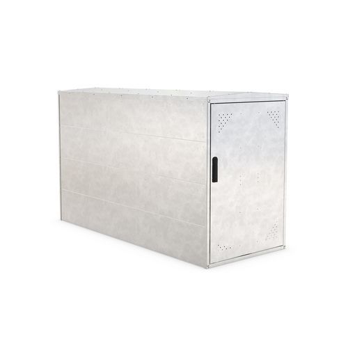 Abri vélo sécurisé - BikeBox 1 Basic - wsm Raumsysteme - modulaire / en acier galvanisé / pour espace public