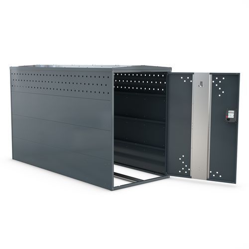 Abri vélo sécurisé - BikeBox 1 G with coin deposit lock - wsm Raumsysteme - modulaire / en acier galvanisé / pour espace public
