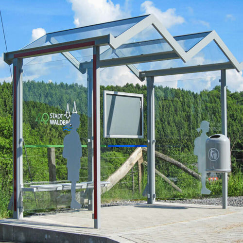 Abri multifonction pour espace public - Zürich Z2 - wsm Raumsysteme - pour parking / pour centre commercial