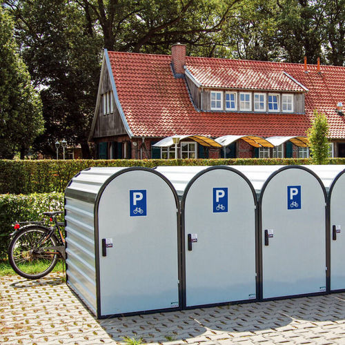 Abri vélo sécurisé - BikeBox 3 - wsm Raumsysteme - modulaire / en acier galvanisé / pour espace public