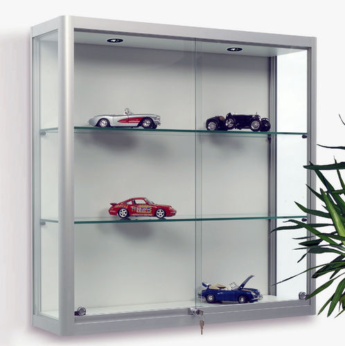 Vitrine contemporaine - Factory 600 - wsm Raumsysteme - murale / en aluminium anodisé / en verre trempé