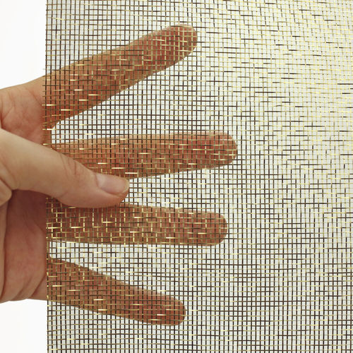 Maille métallique en laiton - REFLECT  - MeshArt Dorstener Drahtwerke - pour la décoration intérieure / architecturale / à maillage carré
