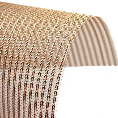 Maille métallique en bronze - SHINE  - MeshArt Dorstener Drahtwerke - pour la décoration intérieure / à maillage serré / aspect bronze