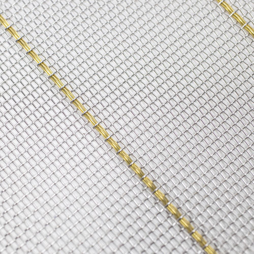 Maille métallique en laiton - LINES  - MeshArt Dorstener Drahtwerke - en acier inox / architecturale / pour la décoration intérieure