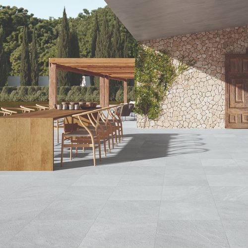 Carrelage en grès cérame - QUARTZ - Alcalagres - texturé / d'intérieur / d'extérieur