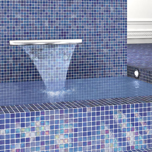 Mosaïque en verre - IRIS : DARK - ALTTOGLASS - brillante / de piscine / pour plage de piscine