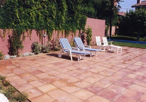 Carrelage en terracotta - MANUAL - Ceramica Elias - vieilli / d'extérieur / pour sol