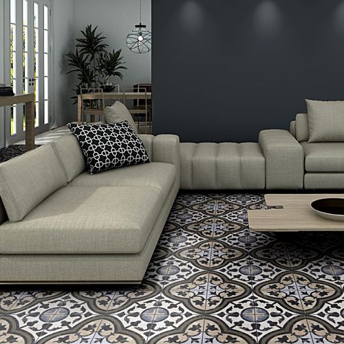 Carrelage en grès cérame - EVOQUE - Codicer - d'intérieur / de sol / motif Victorien