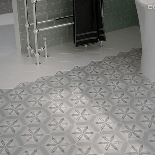 Tomette en grès cérame - HEXATILE - Equipe Cerámicas - brillante / mate / d'intérieur