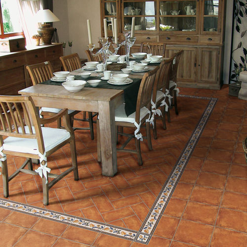 Carrelage en grès cérame - COLONIAL - GAYAFORES - poli / d'intérieur / de salon