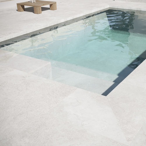 Carrelage en clinker - CORINTO BLANCO - Gresmanc - d'extérieur / de jardin / pour plage de piscine