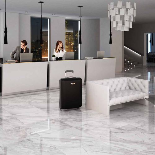 Carrelage en grès cérame - TODATECH : MACAEL - Todagres - poli / d'intérieur / pour sol