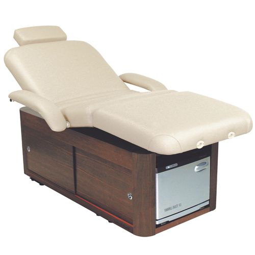 Table de massage en noyer - ATLAS CONTEMPO - Touch America - en mousse / à hauteur réglable / avec rangement
