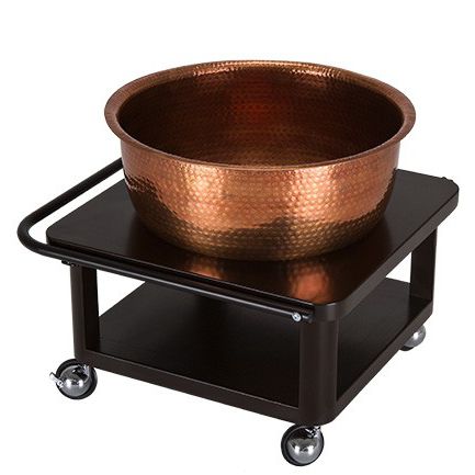 Pédiluve professionnel - COPPER BOWL ROLL-UP - Living Earth Crafts - à poser