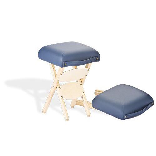Tabouret contemporain - PORTABLE - Living Earth Crafts - avec piètement en bois / pliant / pour salon d'esthétique