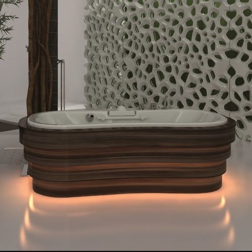 Baignoire ovale - VIS À VIS - Trautwein - à poser / pour habitat / à usage professionnel