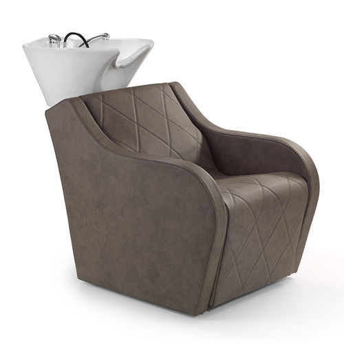 Fauteuil de coiffure contemporain - NEW 330 - Belvedere - en mousse de polyuréthane / en vinyle / marron