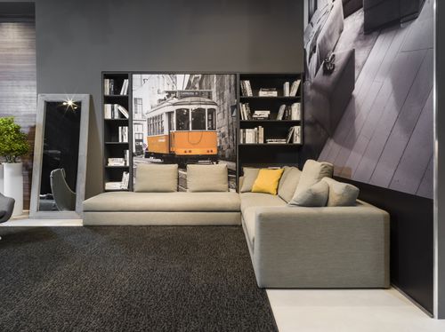 Canapé modulable - MOLETTO - Respace - contemporain / en tissu / avec rangement