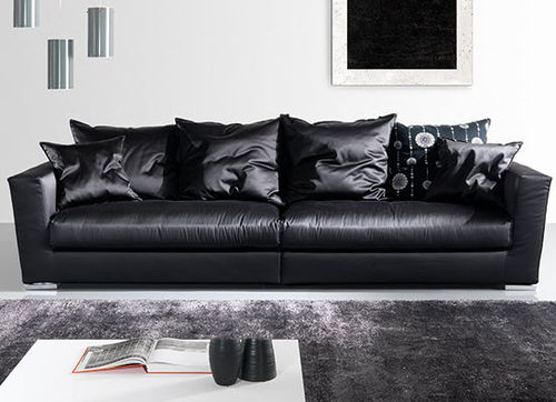 Canapé contemporain - ELEGANTIA - Respace - en tissu / noir / 3 places