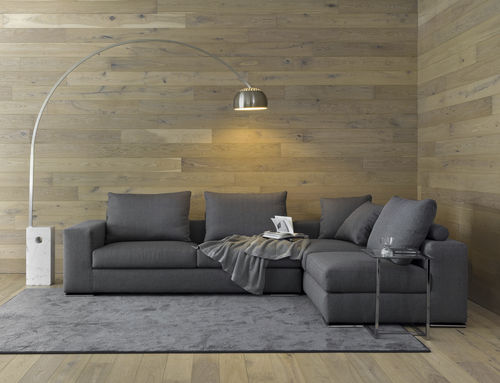 Canapé modulable - ICON - Respace - contemporain / en tissu / gris