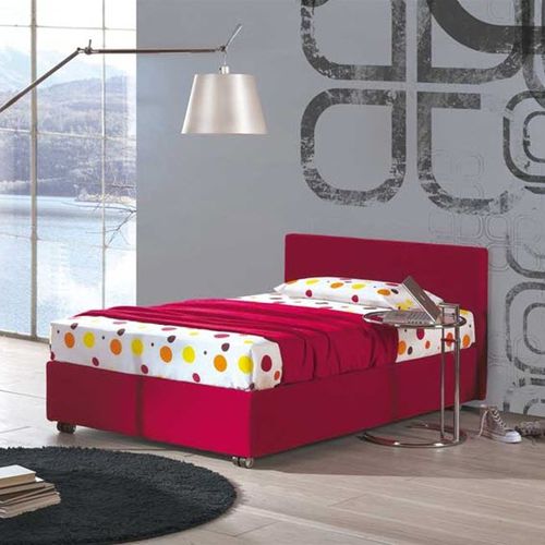 Lit simple - CUBE - Respace - contemporain / avec base de rangement / tapissé