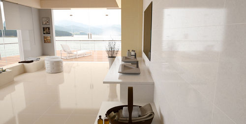Plan vasque double - BEIGE FARAYA - COMPAC The Surfaces Company - en marbre