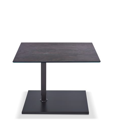 Table d'appoint contemporaine - K528 KOLO - Ronald Schmitt Design - en bois / en verre / en métal laqué