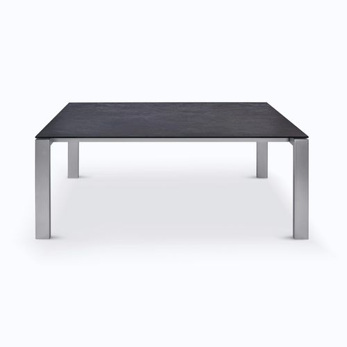 Table à manger contemporaine - P2380/E ACCESS - Ronald Schmitt Design - en verre / en aluminium / en céramique