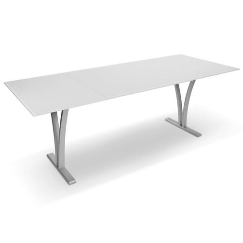 Table à manger contemporaine - P4800/E MAXI - Ronald Schmitt Design - en verre / en métal laqué / en céramique