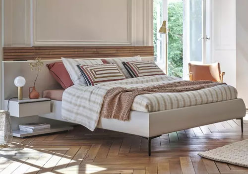 Lit double - TOSCANE - Meubles Célio - contemporain / avec tête de lit / avec base de rangement