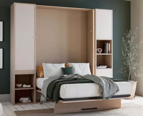 Lit escamotable - SMART - Meubles Célio - double / contemporain / avec base de rangement