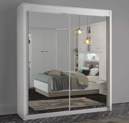 Armoire contemporaine - MULTY - Meubles Célio - en mélaminé / à portes coulissantes / à tiroir