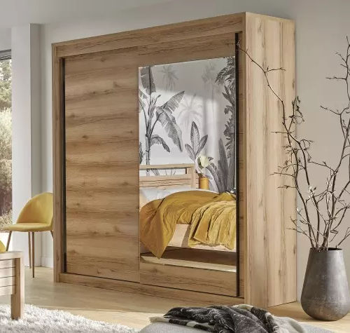 Armoire contemporaine - FOREST - Meubles Célio - en mélaminé / à portes coulissantes / à tiroir