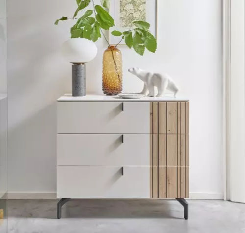 Commode contemporaine - OPALE - Meubles Célio - en mélaminé / rectangulaire / 3 tiroirs