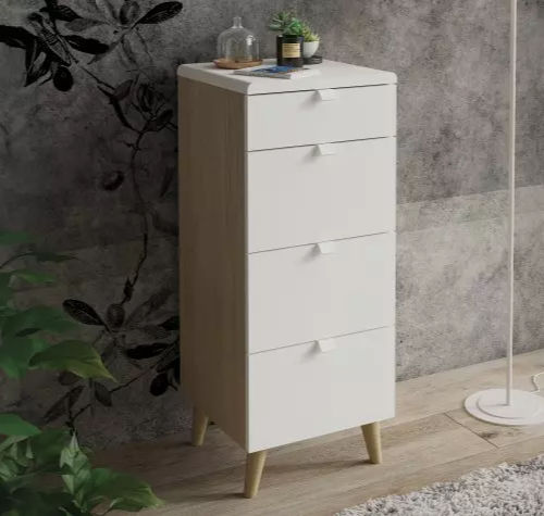 Chiffonnier contemporain - BLOOM - Meubles Célio - en mélaminé / blanc